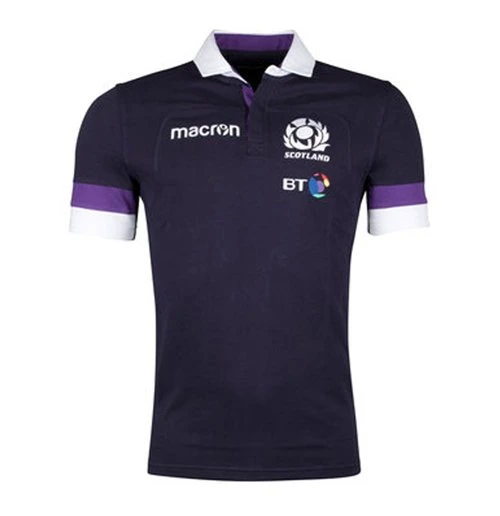 Maillot De Rugby Écosse Macron Home 2017-2018 1 Maillot De Rugby Écosse Macron Home 2017-2018