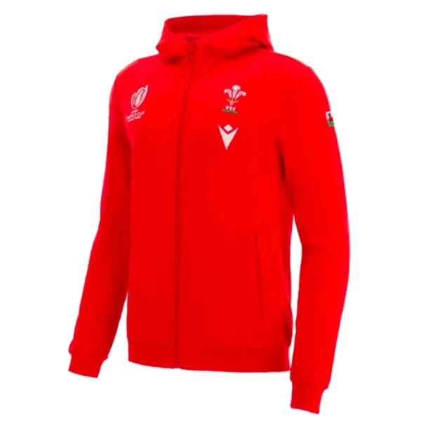 Sweat Zippé Pays De Galles Rugby (Rouge) 1 Sweat Zippé Pays De Galles Rugby (Rouge)