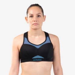 Brassière De Rugby Femme - R500 Noir Bleu -Magasin De Sport De Rugby brassiere de rugby femme r500 noir bleu 7