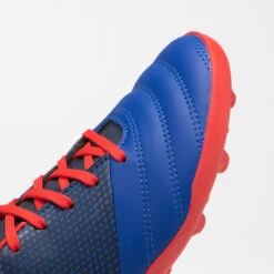 Chaussures De Rugby Moulées Terrain Sec Enfant - SKILL 100 FG Bleu Rouge -Magasin De Sport De Rugby chaussures de rugby moulees terrain sec enfant skill 100 fg bleu rouge 4