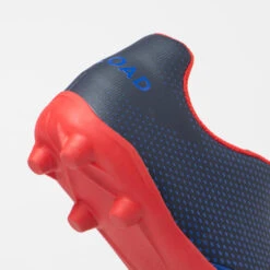 Chaussures De Rugby Moulées Terrain Sec Enfant - SKILL 100 FG Bleu Rouge -Magasin De Sport De Rugby chaussures de rugby moulees terrain sec enfant skill 100 fg bleu rouge 6