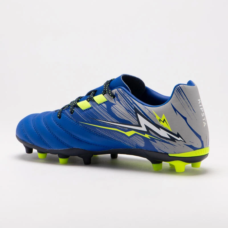 CHAUSSURES DE RUGBY MOULÉES TERRAIN SEC R500 ENFANT Bleu Indigo 2 CHAUSSURES DE RUGBY MOULÉES TERRAIN SEC R500 ENFANT Bleu Indigo – Image 2