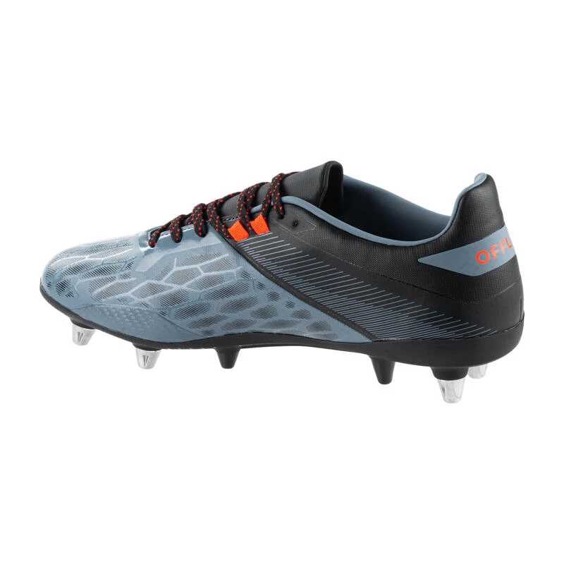 Chaussures De Rugby Terrain Gras Homme - ADVANCE R500 SG HYBRID Gris Orange 2 Chaussures De Rugby Terrain Gras Homme - ADVANCE R500 SG HYBRID Gris Orange – Image 2