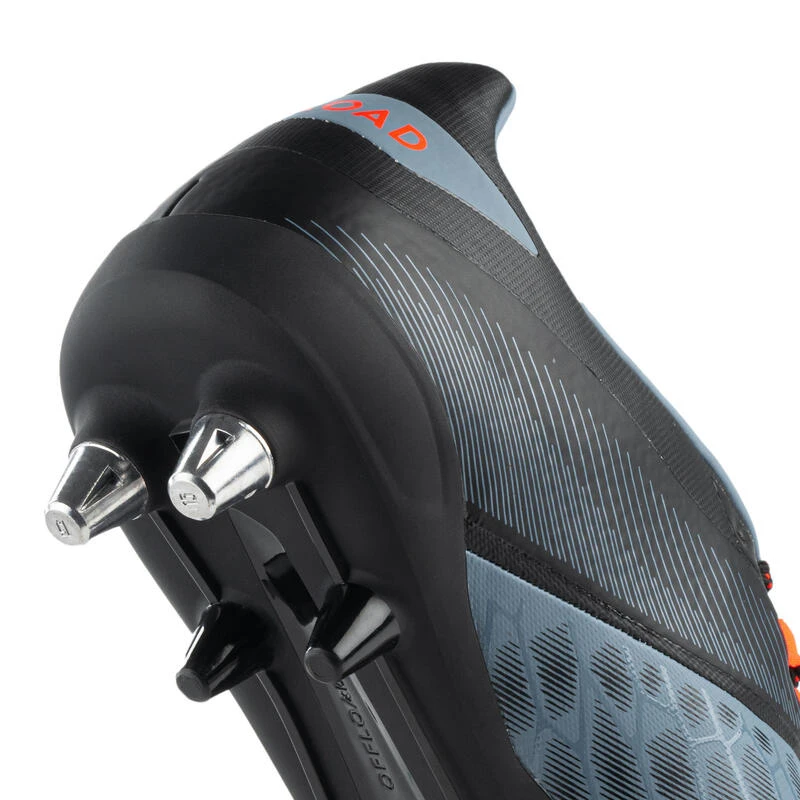 Chaussures De Rugby Terrain Gras Homme - ADVANCE R500 SG HYBRID Gris Orange 6 Chaussures De Rugby Terrain Gras Homme - ADVANCE R500 SG HYBRID Gris Orange – Image 6