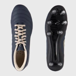 Chaussures De Rugby Vissées Homme - IMPACT R500 SG8 Bleu Marine Beige -Magasin De Sport De Rugby chaussures de rugby vissees homme impact r500 sg8 bleu marine beige 6