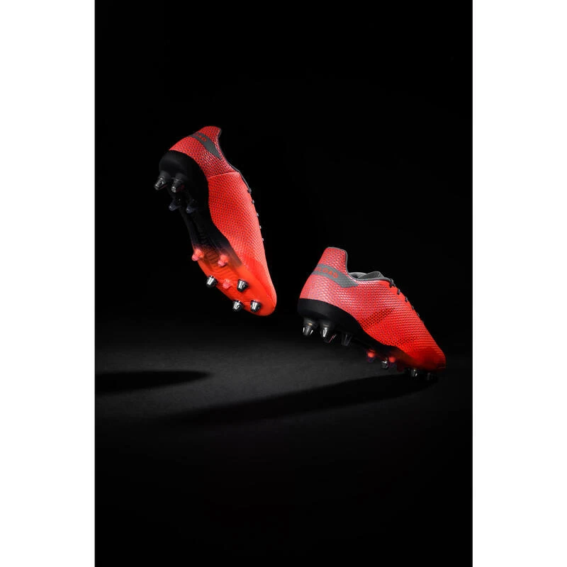 Chaussures De Rugby Vissées Terrain Gras Homme - SCORE R900 HYBRID Orange 3 Chaussures De Rugby Vissées Terrain Gras Homme - SCORE R900 HYBRID Orange – Image 3