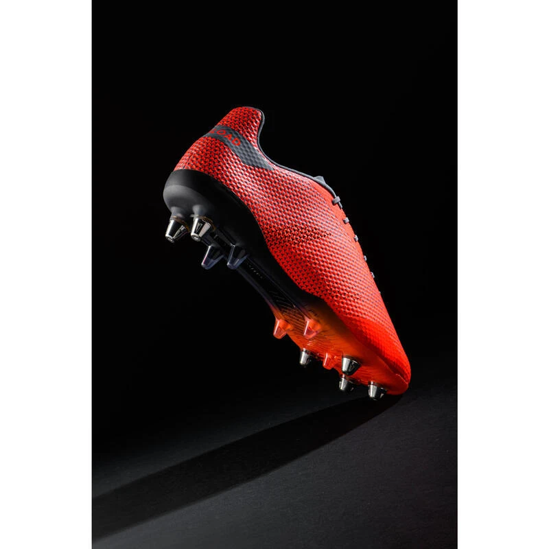 Chaussures De Rugby Vissées Terrain Gras Homme - SCORE R900 HYBRID Orange 4 Chaussures De Rugby Vissées Terrain Gras Homme - SCORE R900 HYBRID Orange – Image 4