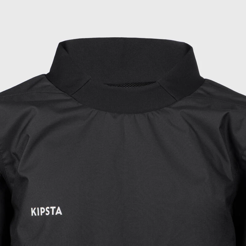 COUPE VENT IMPERMÉABLE DE RUGBY ENFANT - SMOCKTOP JR NOIR 3 COUPE VENT IMPERMÉABLE DE RUGBY ENFANT - SMOCKTOP JR NOIR – Image 3