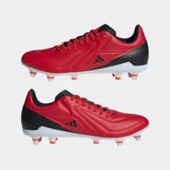 Crampons De Rugby Hybrides Adulte - ADIDAS RS 15 SG HYBRIDE Noir Rouge -Magasin De Sport De Rugby crampons de rugby hybrides adulte adidas rs 15 sg hybride noir rouge 1