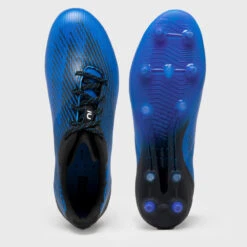 CRAMPONS DE RUGBY MOULÉES TERRAIN SEC HOMME/FEMME - SCORE R500 FG BLEU NOIR -Magasin De Sport De Rugby crampons de rugby moulees terrain sec hommefemme score r500 fg bleu noir 2