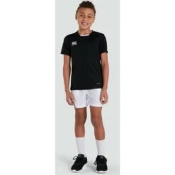 Canterbury Maillot De Sport Rugby - Unisexe Enfants Noir