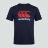 Canterbury Maillot Manches Courtes De Rugby Adulte - CCC LOGO TEE SHIRT Bleu Marine