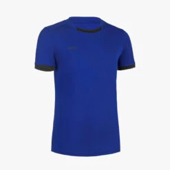 Maillot Manches Courtes De Rugby Enfant - R100 Bleu