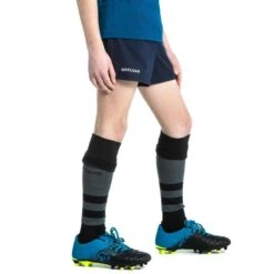Short De Rugby Avec Poches Enfant - R100 Bleu -Magasin De Sport De Rugby short de rugby avec poches enfant r100 bleu 4