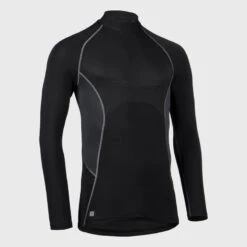 Sous Maillot Manche Longue De Rugby Homme - SS MAILLOT ML R500 Noir
