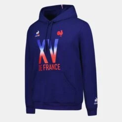 Le Coq Sportif SWEAT À CAPUCHE FANWEAR BLEU ADULTE FRANCE RUGBY -Magasin De Sport De Rugby sweat a capuche fanwear bleu adulte france rugby 2