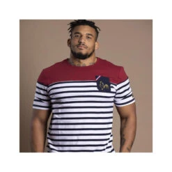 T-shirt De Rugby Homme Marinière - L’aquitaine